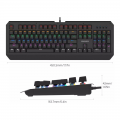 Tastatura Gaming Philips G413 RGB mehanicka crna