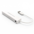Adapter USB 2.0 na RJ45 i USB HUB 3 porta 2u1 JWD-U25