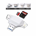 Citac kartica SD microSD na Type C Lightning USB 2.0 JWD-84 beli