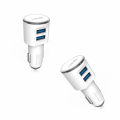Auto punjac LDNIO DL-C29 dual USB 3.4A sa iPhone lightning kablom beli