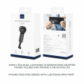 Adapter Wiwu za slusalice i punjenje iPhone lighting crni