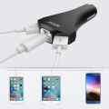 Auto punjac Nitu NT-CC15 QC 3.0 dual USB 5V 3A crni