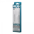 Slusalice REMAX Wired RW-105 3.5 mm bele