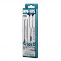 Slusalice REMAX Wired RW-105 3.5 mm crne