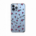 Torbica Silikonska Print Skin za iPhone 13 Pro Max 6.7 Hearts Pattern