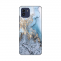 Torbica Silikonska Print za Samsung A035G Galaxy A03 Blue Gold Marble