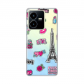 Torbica Silikonska Print Skin za Vivo Y22s/Y35 Love Paris