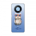 Torbica Silikonska Print za Huawei Y90 Funny Cat