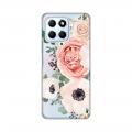 Torbica Silikonska Print Skin za Honor X6 Luxury Pink Flowers