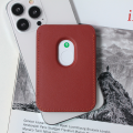 Torbica Leather Magsafe Pocket za iPhone 14 bordo