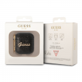 Torbica Guess za Airpods 1/2 PU Glitter Flake crna (GUA2HGGSHK)