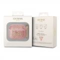 Torbica Guess za Airpods 3 PU Glitter Flake pink (GUA3HGGSHP)