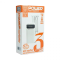 Back up baterija REMAX Lesu Series RPP-103 2A Cabled 30000mAh bela