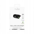 Auto Punjac Puro Mini 1USB-A+1USB-C 30W crni