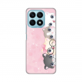 Torbica Silikonska Print Skin za Honor X8a Pink cats