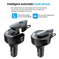 FM transmiter V8 USB TF Bluetooth 5.0 12-24V handsfree crni