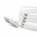 Data kabl magnet micro USB beli