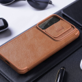 Torbica Nillkin Qin Pro za Samsung S901B Galaxy S22 5G braon
