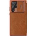Torbica Nillkin Qin Pro za Samsung S908B Galaxy S22 Ultra 5G braon