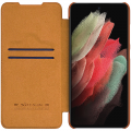 Torbica Nillkin Qin Pro za Samsung S908B Galaxy S22 Ultra 5G braon