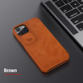 Torbica Nillkin Qin Pro za iPhone 13 6.1 braon