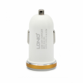 Auto punjac LDNIO DL-C22 dual USB 2.1A sa type C kablom beli