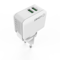 Kucni punjac LDNIO A2203 2xUSB 5V 2.4A sa type C kablom beli