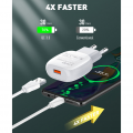 Kucni punjac LDNIO A1306Q QC3.0, 18W, sa Type C kablom
