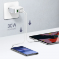 Kucni punjac LDNIO A3310Q 3xUSB, QC3.0 18W, 30W (total) sa iPhone lightning kablom