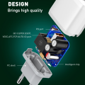 Kucni punjac LDNIO A2421C 22.5W PD + Fast Charger sa Type C kablom beli