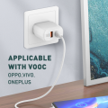 Kucni punjac LDNIO A2421C 22.5W PD + Fast Charger sa Type C kablom beli