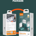 Kucni punjac LDNIO A2421C 22.5W PD + Fast Charger sa Type C kablom beli