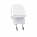 Kucni punjac LDNIO A2219 2xUSB 5V 2.4A 12W sa Type C kablom beli
