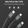 Data kabl LDNIO LS441 micro USB sivi 1m