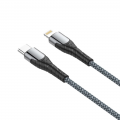 Data kabl LDNIO LC111 PD Type C na iPhone lightning 30W HQ sivi 1m