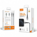 Data kabl LDNIO LC111 PD Type C na iPhone lightning 30W HQ sivi 1m