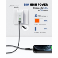 Data kabl LDNIO LC111 PD Type C na iPhone lightning 30W HQ sivi 1m