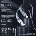 Data kabl REMAX RC-124i  2.4A iPhone lightning crni