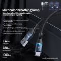 Data kabl REMAX Colorful RC-152a Type C sivi 1m