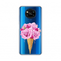 Torbica Silikonska Print Skin za Xiaomi Poco X3/X3 Pro/X3 NFC Rose Cone