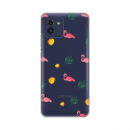 Torbica Silikonska Print Skin za Samsung A035G Galaxy A03 Flamingos