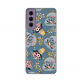 Torbica Silikonska Print za Samsung G990 Galaxy S21 FE Retro Blue