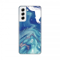 Torbica Silikonska Print za Samsung G990 Galaxy S21 FE Blue Marble