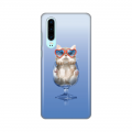 Torbica Silikonska Print za Huawei P30 Lite Funny Cat