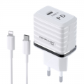 Kucni punjac KONFULON C32D+DC13 PD 20W sa iPhone lightning kablom