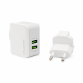 Kucni punjac LDNIO A2203 2xUSB 5V 2.4A sa iPhone lightning kablom beli