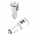 Auto punjac LDNIO DL-C29 dual USB 3.4A sa Type C kablom beli