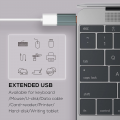 Adapter LDNIO LC140 USB na Type C sivi