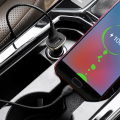 Auto punjac HOCO Z31 QC3.0 2xUSB sa micro USB kablom crni