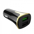 Auto punjac HOCO Z31 QC3.0 2xUSB sa micro USB kablom crni